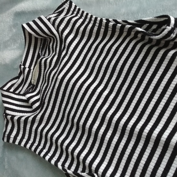 | Striped Black and White Dress | 005 | - Picture 1 of 6